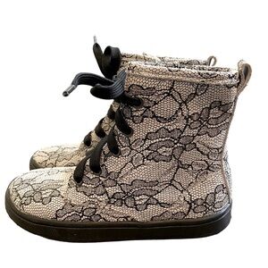 Old Soles Swag Style Boot Black Lace NWT